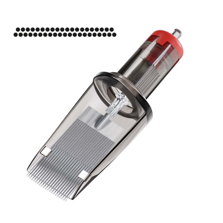 Set 10 cartuse pentru tatuaje, El Cartel, Otel, 41 de ace, 0.30 mm, Gri