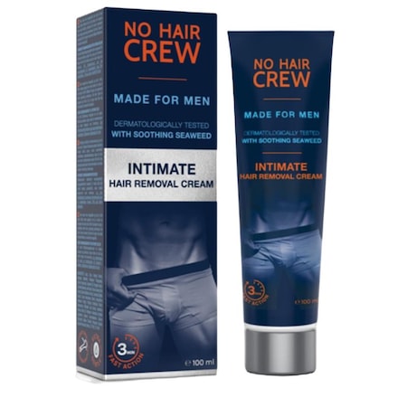 Crema depilatoare pentru zona intima barbati, MoreSept, No Hair Crew, 100 ml