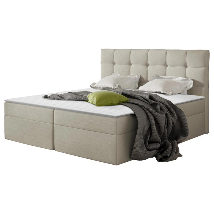 Pat boxspring Hannah 180x200, MIRJAN24, Bej, 186x206x113 cm