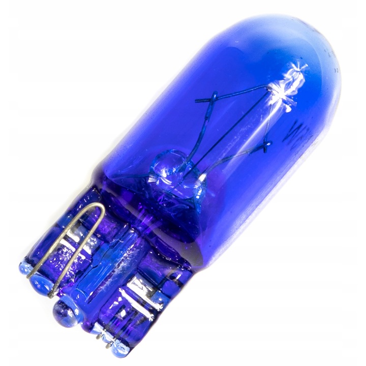 Крушка W5W Super White Xenon, AWParts, Бяла светлина 5500K, Монтаж Plug & Play, Мултифункционална, за интериор и позиция, Напрежение 12V, Мощност 5W, Прозрачна