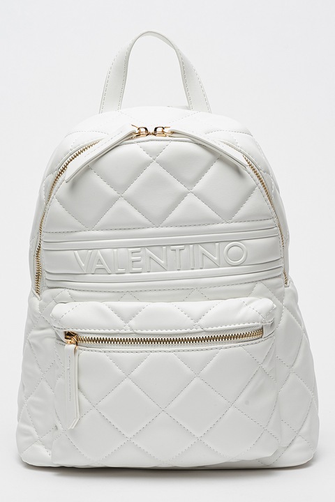 Valentino Bags, Rucsac de piele ecologica cu aspect matlasat Ada, Alb