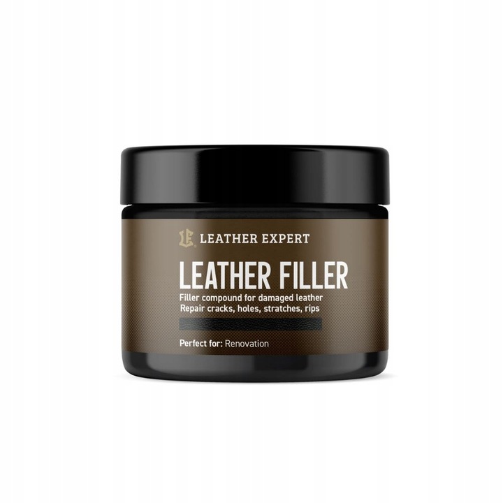 Filler pentru piele, Leather Expert, Negru, 25 ml