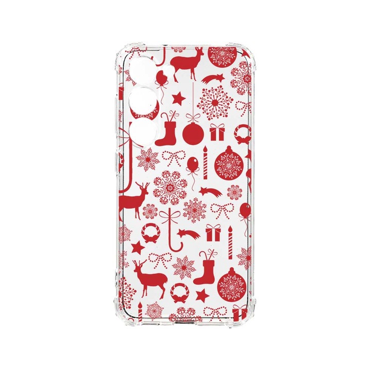 Husa BestCase® Anti Shock, Compatibila Cu Samsung Galaxy S23 Plus, Christmas Pattern, 1.5MM, Rezistenta La Socuri, Protectie Camera, AS 7