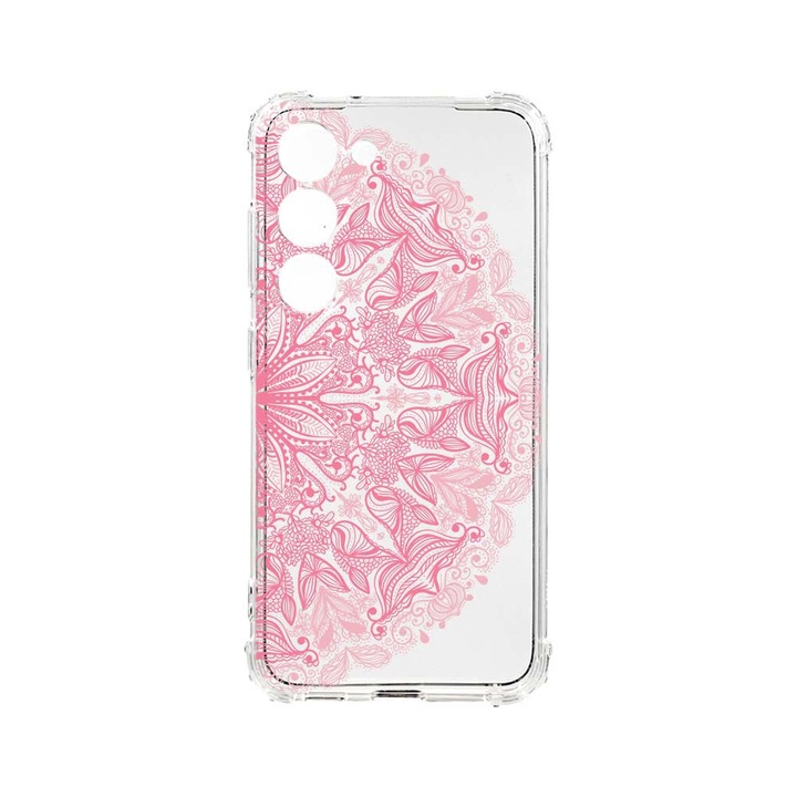 Husa BestCase® Anti Shock, Compatibila Cu Samsung Galaxy S23 Plus, Lace Pink, 1.5MM, Rezistenta La Socuri, Protectie Camera, AS 21