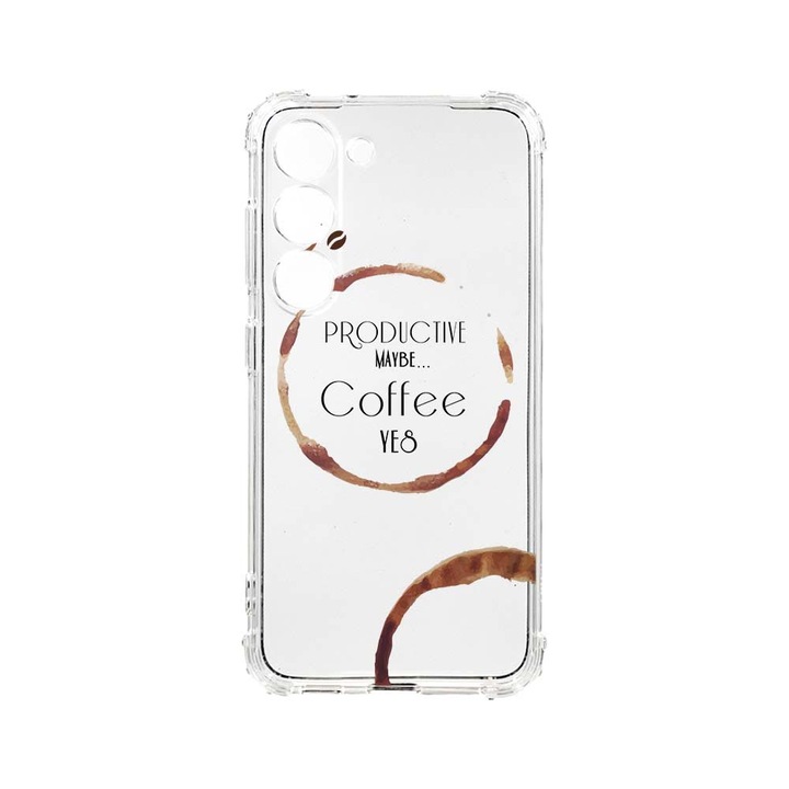 Husa BestCase® Anti Shock, Compatibila Cu Samsung Galaxy S23 Plus, Coffee, 1.5MM, Rezistenta La Socuri, Protectie Camera, AS 33