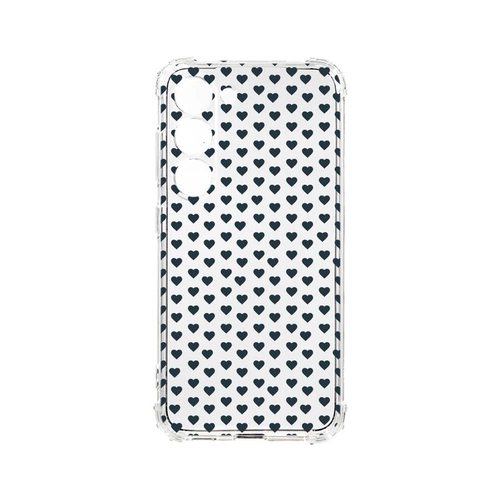 Husa BestCase® Anti Shock, Compatibila Cu Samsung Galaxy S23 Plus, Little Hearts, 1.5MM, Rezistenta La Socuri, Protectie Camera, AS 82