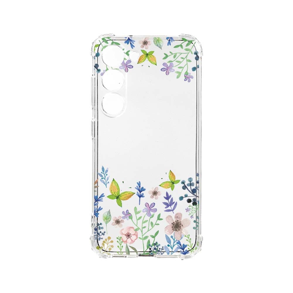 Husa BestCase® Anti Shock 1.5MM, Compatibila Cu Samsung Galaxy A54 5G, Butterfly Flowers, Rezistenta La Socuri, Protectie Camera, AS 95