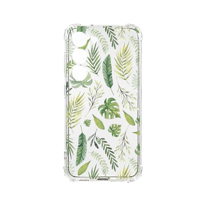 Husa BestCase® Anti Shock, Compatibila Cu Samsung Galaxy S23 Plus, Feathers, 1.5MM, Rezistenta La Socuri, Protectie Camera, AS 77