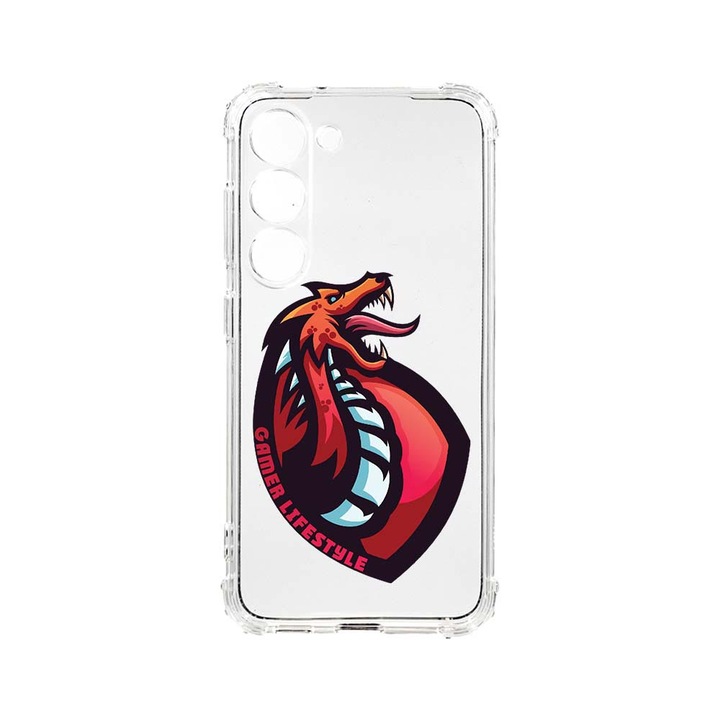 Husa BestCase® Anti Shock, Compatibila Cu Samsung Galaxy S23 Plus, Gamers Lifestyle, 1.5MM, Rezistenta La Socuri, Protectie Camera, AS 289