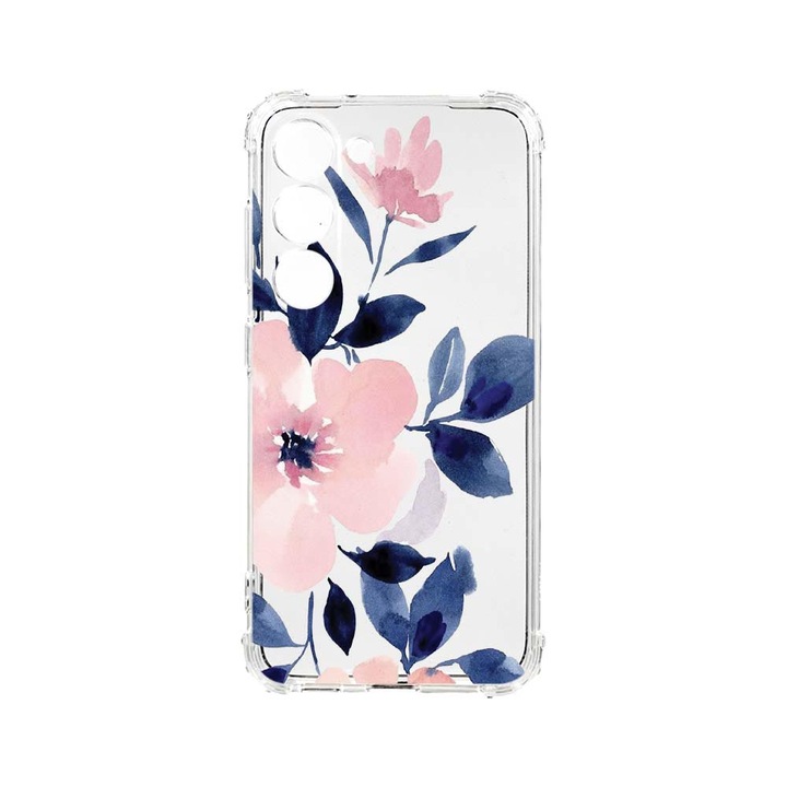 Husa BestCase® Anti Shock, Compatibila Cu Samsung Galaxy S23 Plus, Pastel Colors Collection Flowers, 1.5MM, Rezistenta La Socuri, Protectie Camera, AS 506
