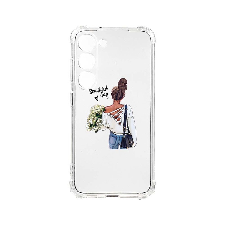 Husa BestCase® Anti Shock, Compatibila Cu Samsung Galaxy S23 Plus, Mom's Beautiful Day, 1.5MM, Rezistenta La Socuri, Protectie Camera, AS 561