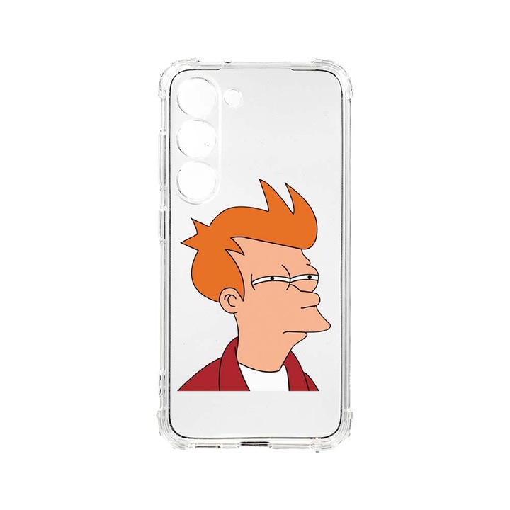 Husa BestCase® Anti Shock, Compatibila Cu Samsung Galaxy S23 Plus, Meme, 1.5MM, Rezistenta La Socuri, Protectie Camera, AS 663