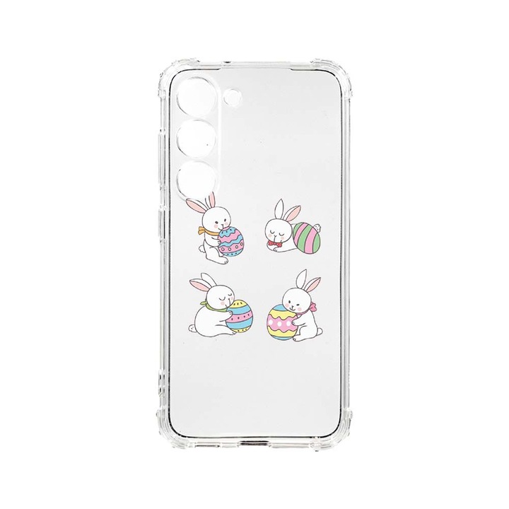 Husa BestCase® Anti Shock, Compatibila Cu Samsung Galaxy S23 Plus, Easter Rabbit, 1.5MM, Rezistenta La Socuri, Protectie Camera, AS 690