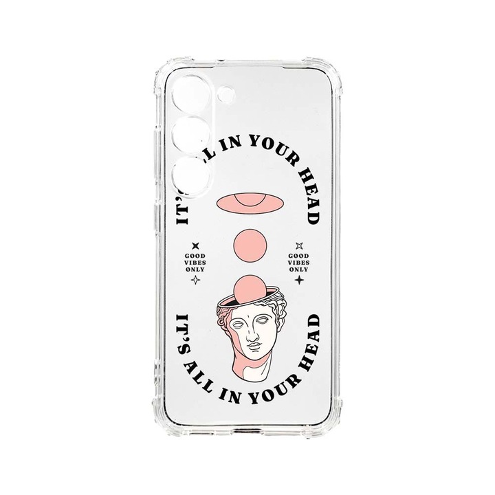 Husa BestCase® Anti Shock, Compatibila Cu Samsung Galaxy S23 Plus, It's All In You Head, 1.5MM, Rezistenta La Socuri, Protectie Camera, AS 910
