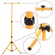 Suport proiector tip trepied, Interlook, Aluminiu, 60/160 cm, Galben