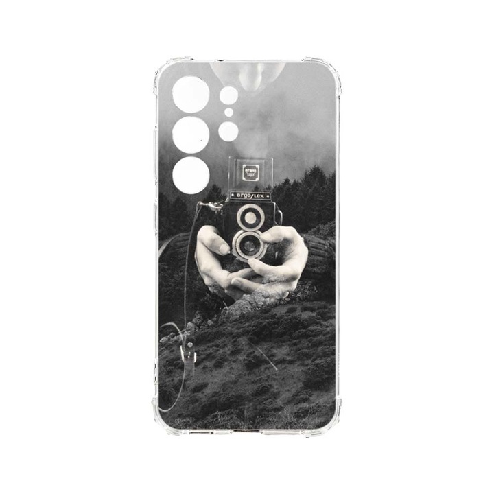 Husa BestCase® Anti Shock, Compatibila Cu Samsung Galaxy S23 Ultra, Double Exposure, 1.5MM, Rezistenta La Socuri, Protectie Camera, AS 13