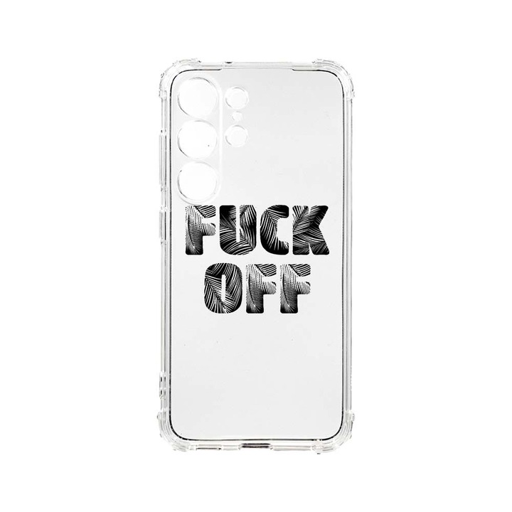 Husa BestCase® Anti Shock, Compatibila Cu Samsung Galaxy S23 Ultra, Fu Off, 1.5MM, Rezistenta La Socuri, Protectie Camera, AS 139