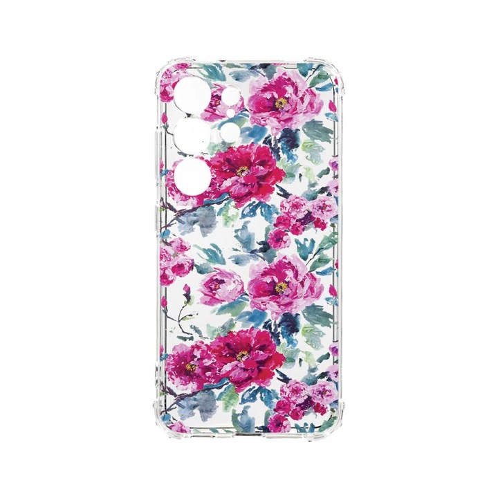 Husa BestCase® Anti Shock, Compatibila Cu Samsung Galaxy S23 Ultra, Pastel Colors Collection Flowers, 1.5MM, Rezistenta La Socuri, Protectie Camera, AS 507