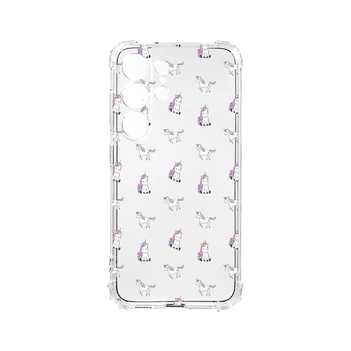 Husa BestCase® Anti Shock, Compatibila Cu Samsung Galaxy S23 Ultra, Unicorn Pattern, 1.5MM, Rezistenta La Socuri, Protectie Camera, AS 522
