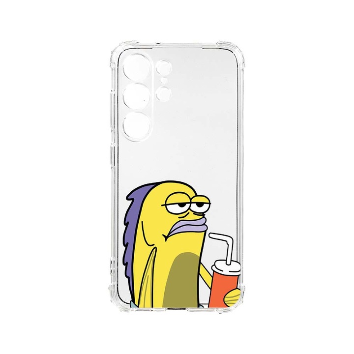 Husa BestCase® Anti Shock, Compatibila Cu Samsung Galaxy S23 Ultra, Meme, 1.5MM, Rezistenta La Socuri, Protectie Camera, AS 652