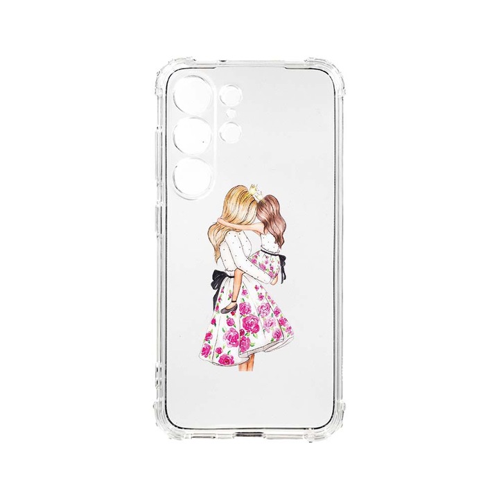 Husa BestCase® Anti Shock, Compatibila Cu Samsung Galaxy S23 Ultra, Princesses Girl Mom, 1.5MM, Rezistenta La Socuri, Protectie Camera, AS 554
