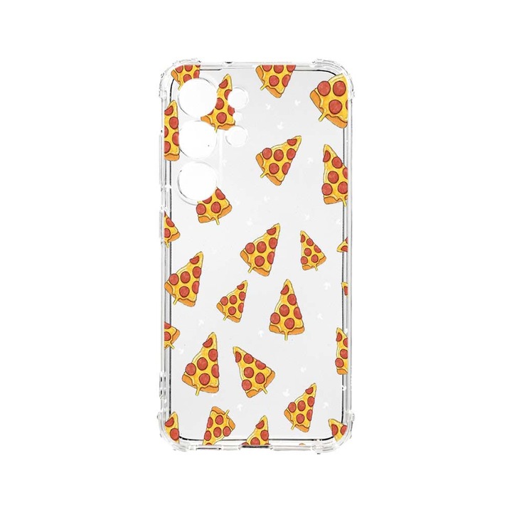 Husa BestCase® Anti Shock, Compatibila Cu Samsung Galaxy S23 Ultra, Pizza, 1.5MM, Rezistenta La Socuri, Protectie Camera, AS 665