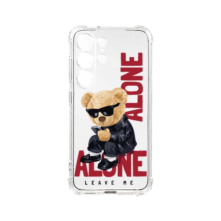 Husa BestCase® Anti Shock, Compatibila Cu Samsung Galaxy S23 Ultra, Leave Me Alone Teddy Bear, 1.5MM, Rezistenta La Socuri, Protectie Camera, AS 922