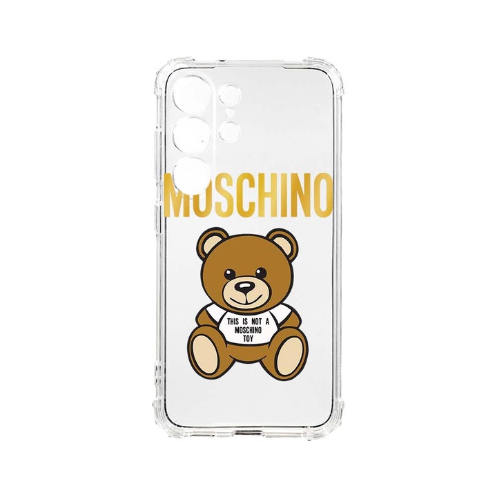 Husa BestCase® Anti Shock, Compatibila Cu Samsung Galaxy S23 Ultra, It's Not a Moschino Bear, 1.5MM, Rezistenta La Socuri, Protectie Camera, AS 880