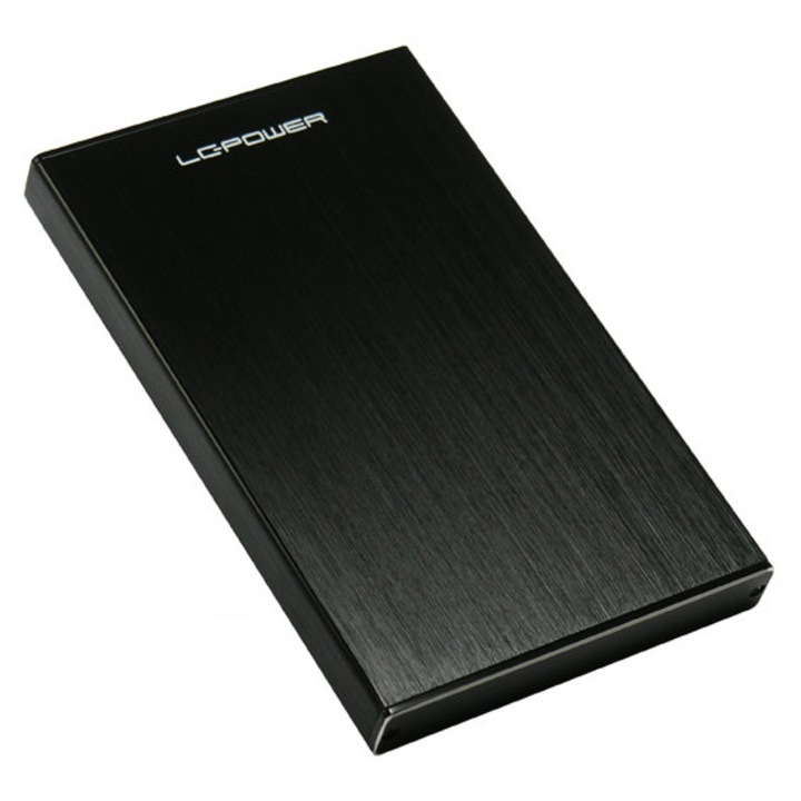 Carcasa hard disk extern 2.5, LC Power, SATA USB 3.0, negru