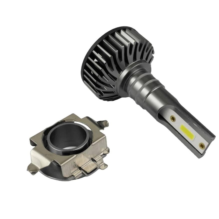 Adaptor LED/Xenon HID, Interlook, Metal, H7, Argintiu
