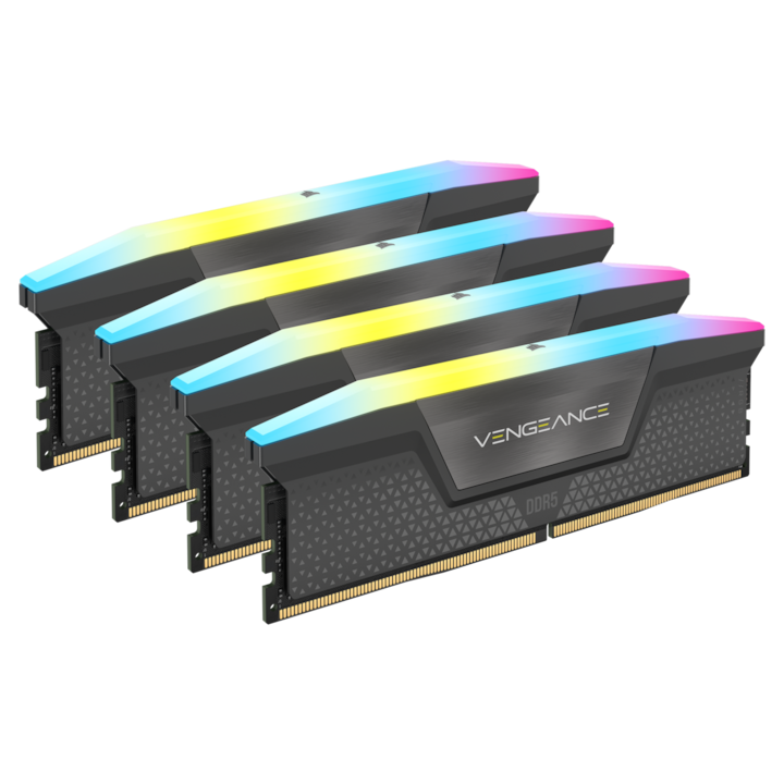Corsair Vengeance memória, 64GB (4x16GB), DDR5, RGB, 5600MHz, CL36
