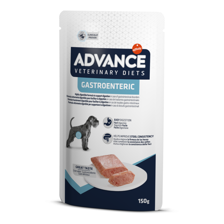Hrana pentru caini Gastroenteric, Advance, Dietetic, 150 g