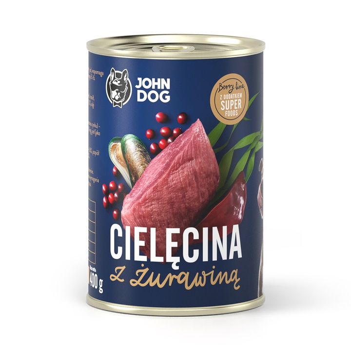 Hrana pentru caini Good Form, John Dog, Aroma de carne, 400 g