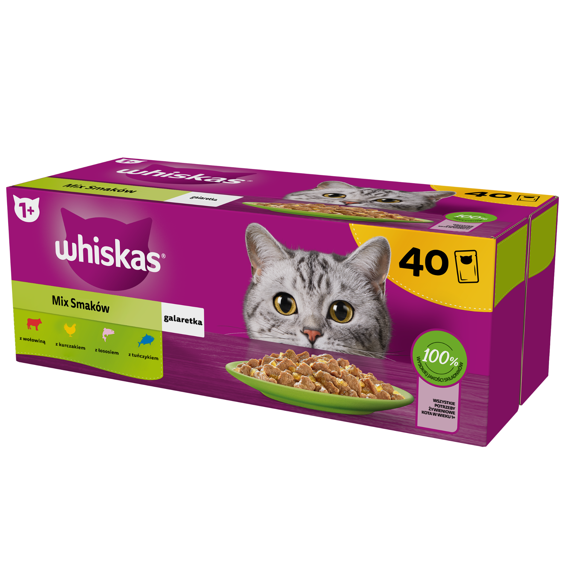 Set 80 cutii mancare pentru pisici, Whiskas, 80 x 85 g eMAG.ro