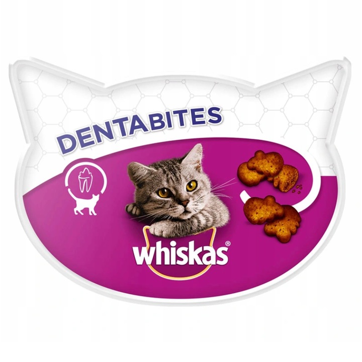 Hrana pentru pisici Dentabites, Whiskas, Pentru curatarea dintilor, 40 g