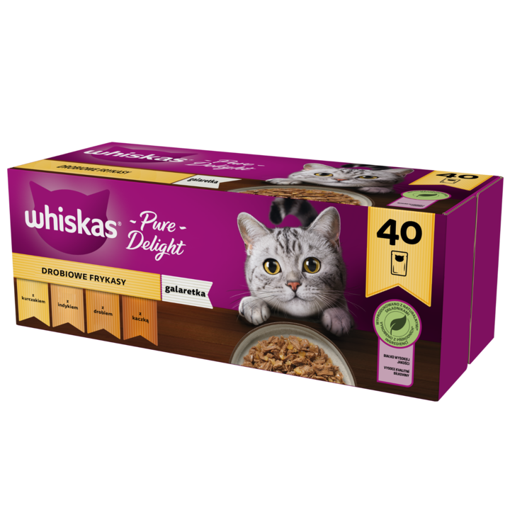 Set 40 cutii mancare pentru pisici, Whiskas, 40 x 85 g