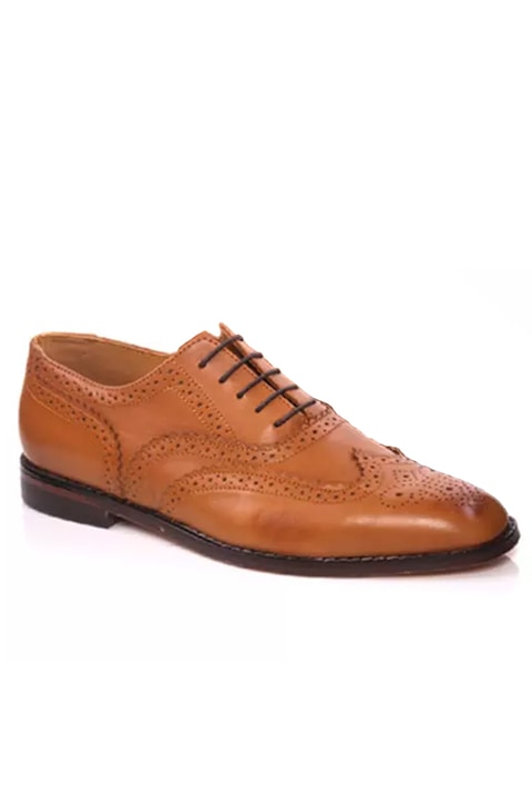Мъжки обувки Kobbler Spanish Leather Florman Oxford, С връзки, Естествена кожа, Светлокафяв