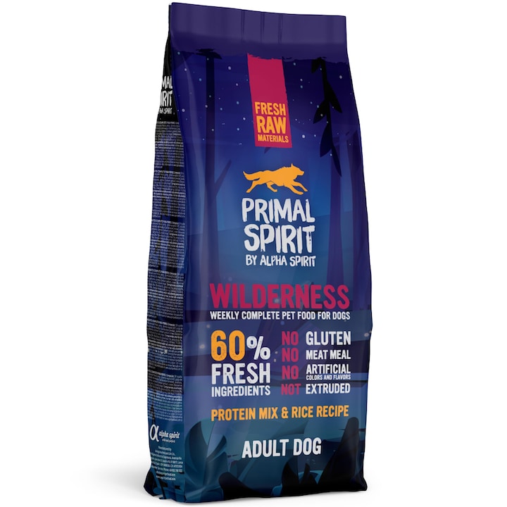 Храна за кучета Primal Spirit, Wilderness, 12 кг