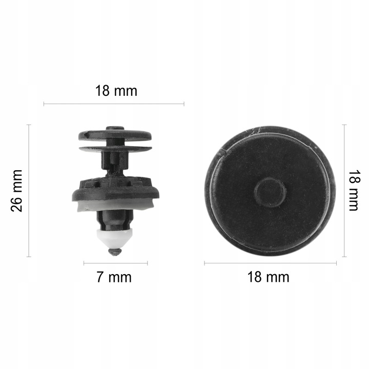 Kapocs, Ford, W709004 S300, Oldalelemek, Ajtókárpit, Kiváló Minőség
