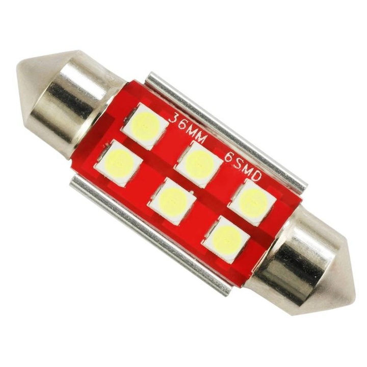 Bec LED auto, Interlook, C5W, Universal, Alb