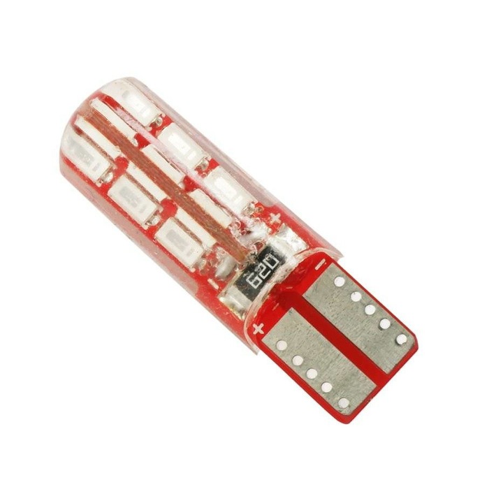 Автомобилна LED крушка, Interlook, W5W, Многоцветна