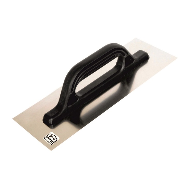 Маламашка за мазилка, EPM, неръждаема стомана/PVC, 320x130 mm, сребристо/черно