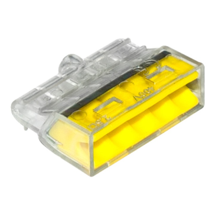 Комплект от 10 бързи конектора, EPM, поликарбонат, 5x0,5-2,5 mm, жълт