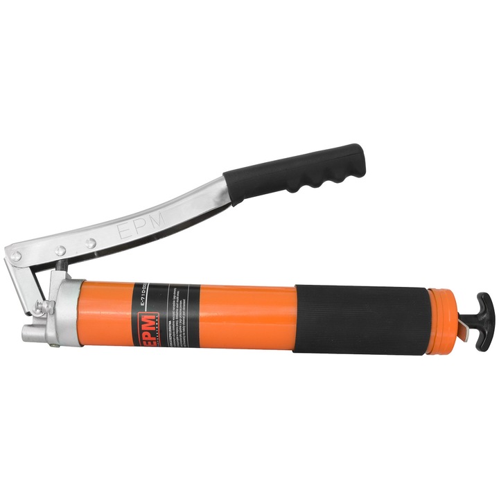 Пистолет за вазелинова грес, EPM, стомана, 2 L, черен/оранжев