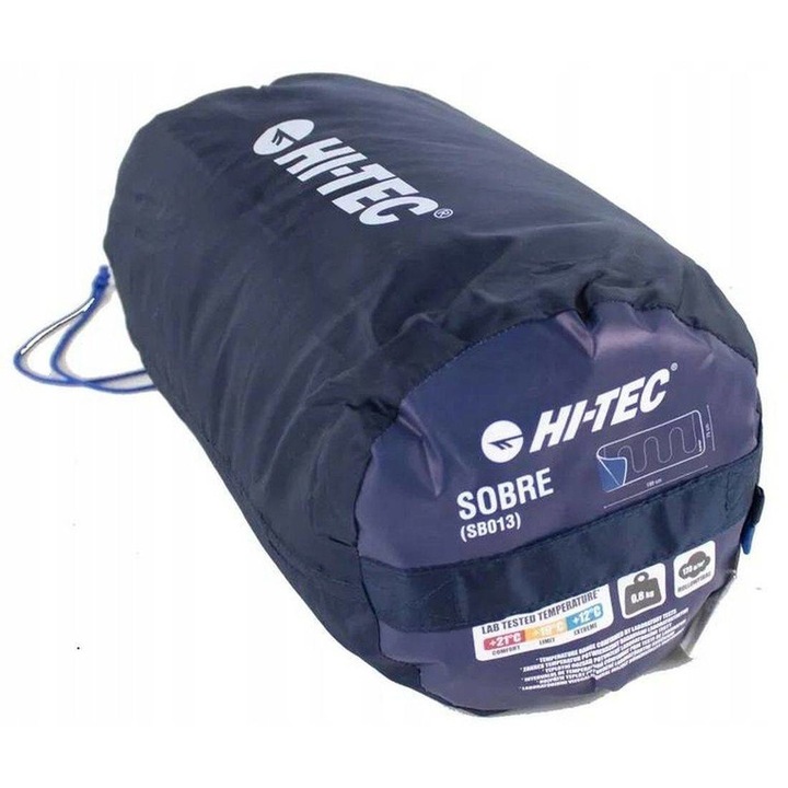Sac de dormit, Hitec, Antialergic, Poliester, 180x75 cm, Albastru