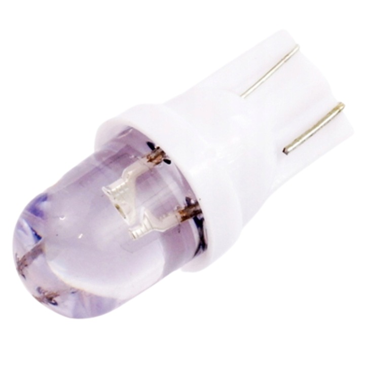 Автомобилна LED крушка, Interlook, W5W, Универсална, Бяла