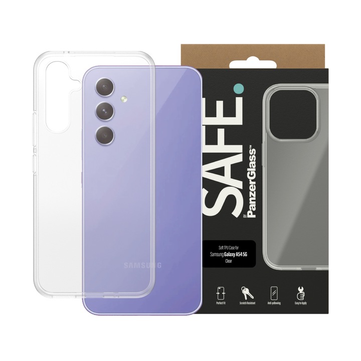 Husa telefon, Safe, Pentru Samsung A54 5G, TPU, transparent