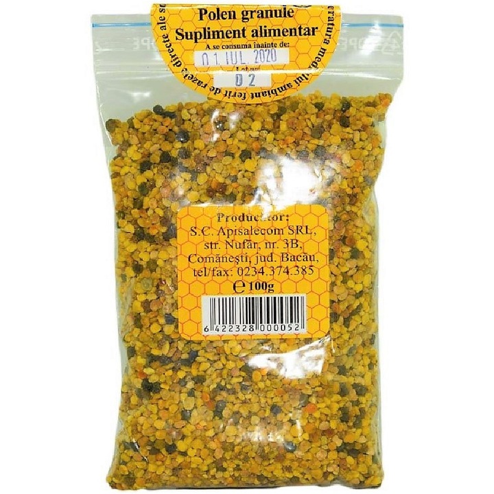 Száraz pollen granulátum, 100 gramm, Apisalecom
