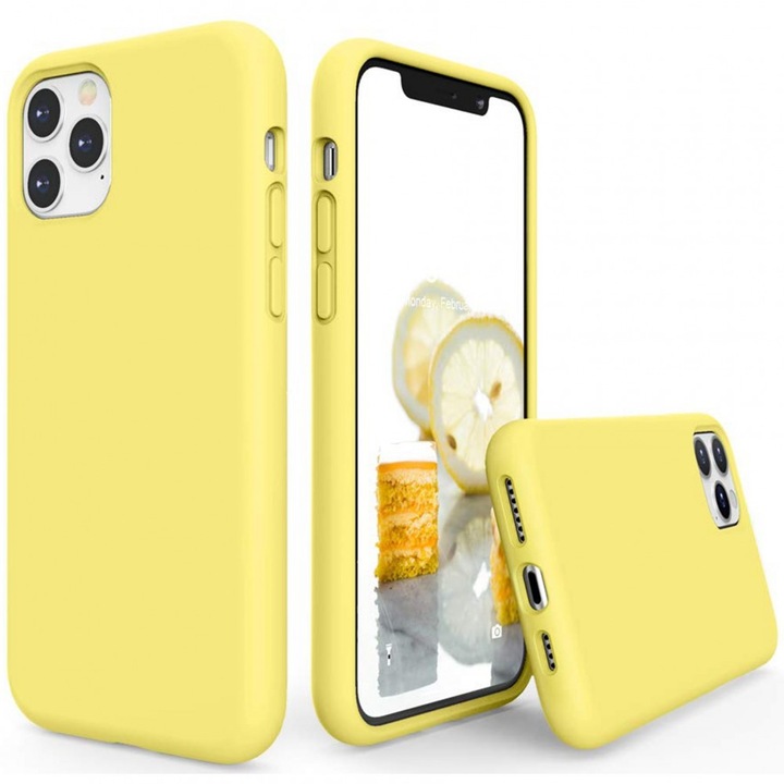 Xiaomi 12 Pro / 12 Pro (Dimensity) / 12S Pro, Силиконов калъф, Wooze Liquid Silica Gel, жълт (116397)