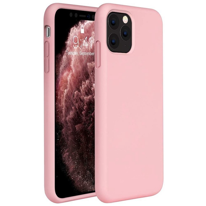 Huawei Honor 30 Lite / 30 Youth, Силиконов калъф, Wooze Liquid Silica Gel, розов (116252)